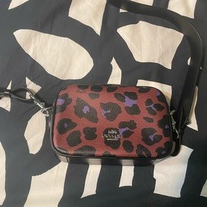 Coach camera bag. Leopard print never used